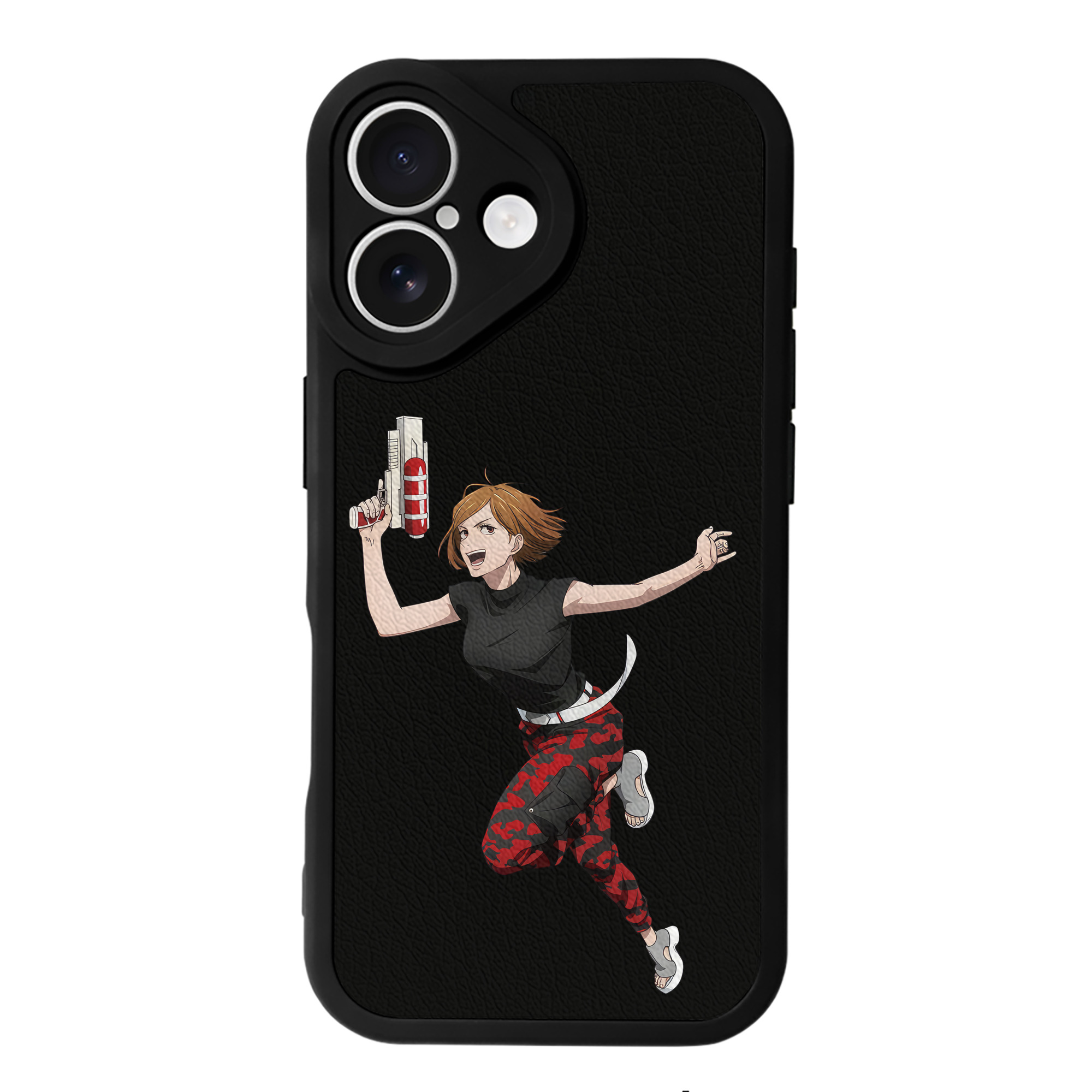 （画像用） 呪術廻戦 Jujutsu Kaisen 【iPhone 16シリーズ対応】シリコンスマホケース（レザー調） 材質：シリコン